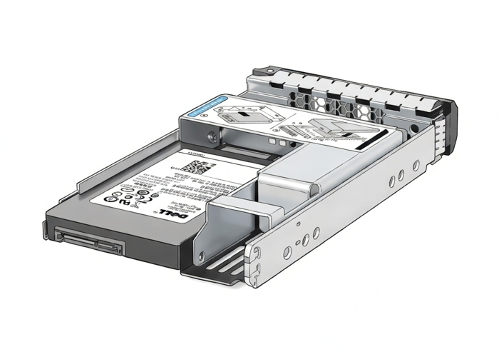 YKNN1 Dell 960-GB 12G 3.5 SAS MU SSD w/F238F