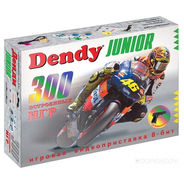 Игровая приставка Dendy Junior (300 игр + световой пистолет)