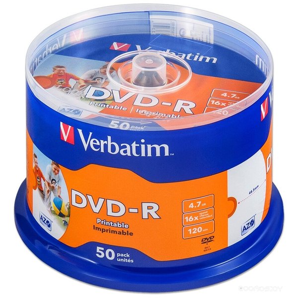 DVD±R Verbatim 4.7Gb 16x 43533 (50 шт.)