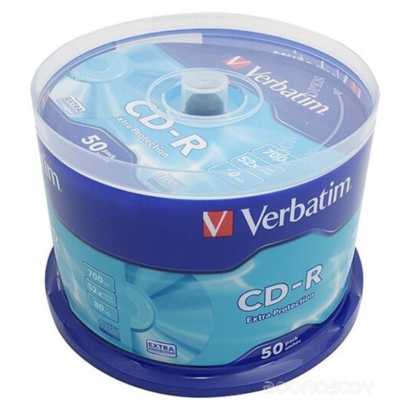 CD-R Verbatim 700Mb 52x 43351 (50 шт.)