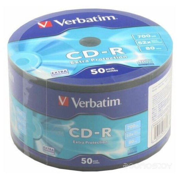 CD-R Verbatim 700Mb 52x 43787 (50 шт.)