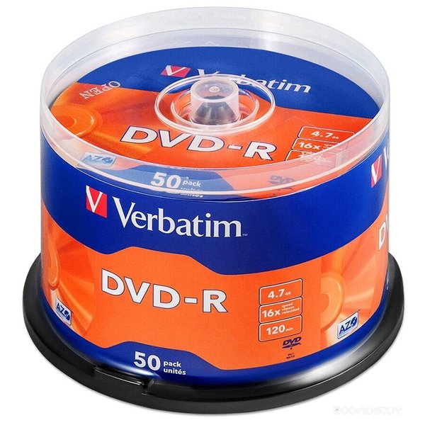 DVD±R Verbatim DVD-R 4.7GB 16x 43744