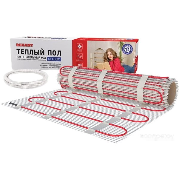 Нагревательный мат Rexant Classic RNX-1.5-225 1.5 кв.м. 225 Вт