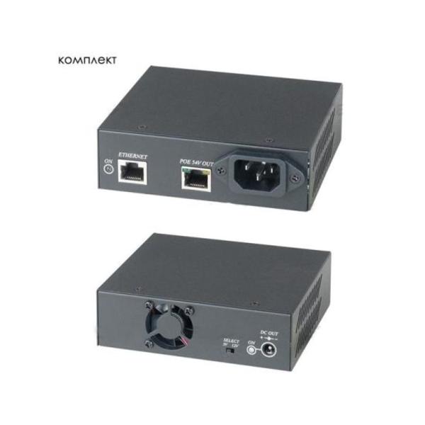 Комплект IP06I (High PoE инжектор) + IP06S (High PoE сплиттер). Предназначен для передачи питания по сети Ethernet.