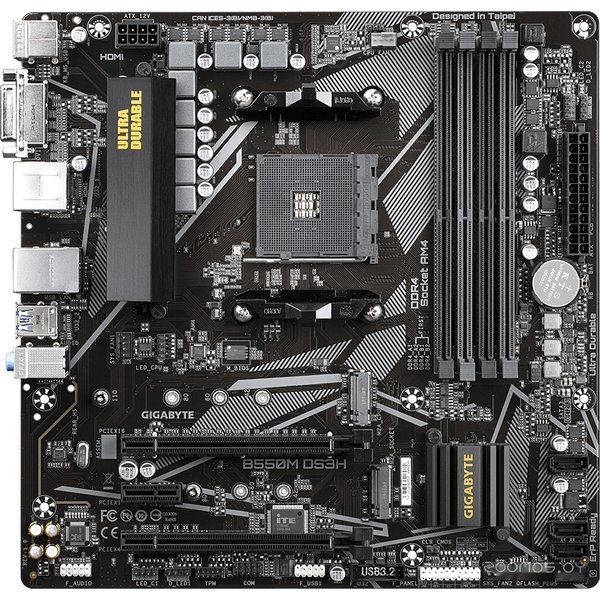 Материнская плата Gigabyte B550M DS3H (rev. 1.4)
