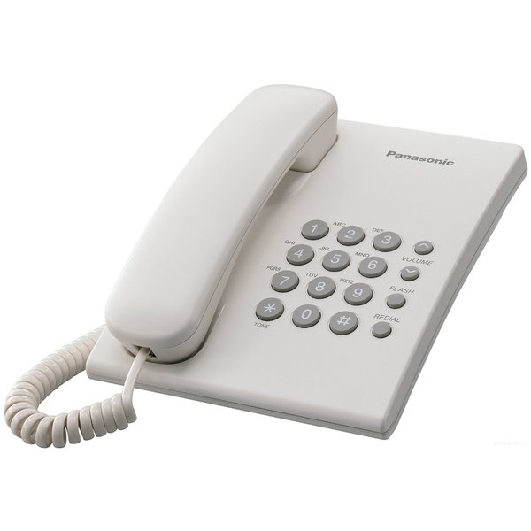 Проводной телефон Panasonic KX-TS2350RUW (белый)