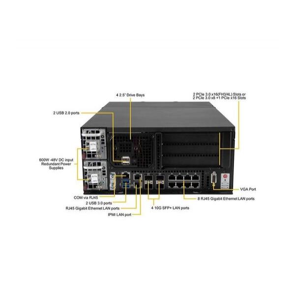 Серверная платформа Supermicro SYS-E403-9D-4C-FRDN13+