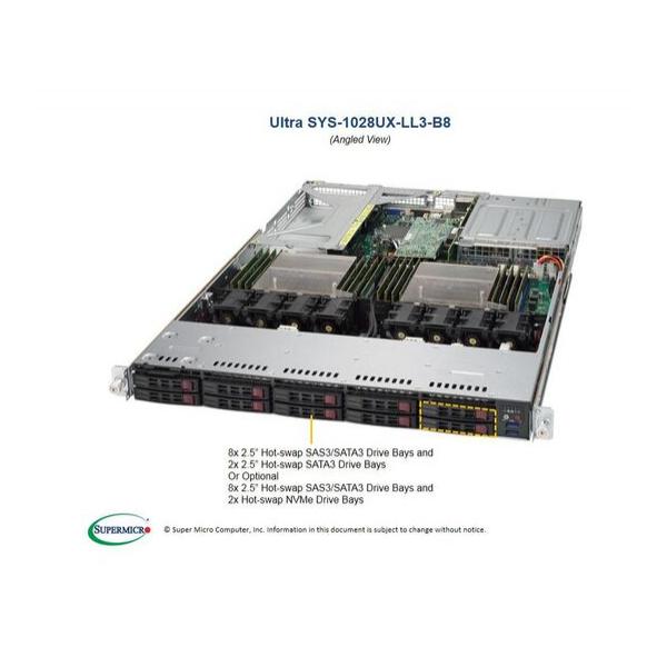 Серверная платформа Supermicro SYS-1028UX-LL3-B8