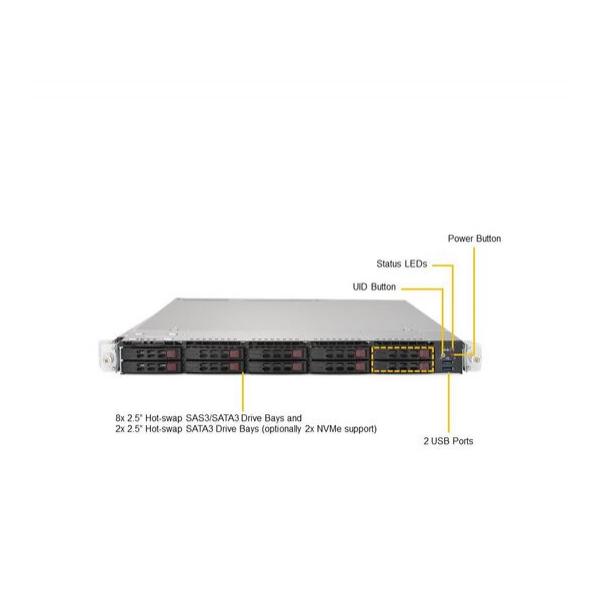 Серверная платформа Supermicro SYS-1029UX-LL1-S16