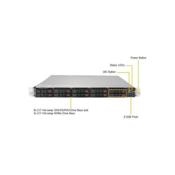 Серверная платформа Supermicro SYS-1029UX-LL3-C16