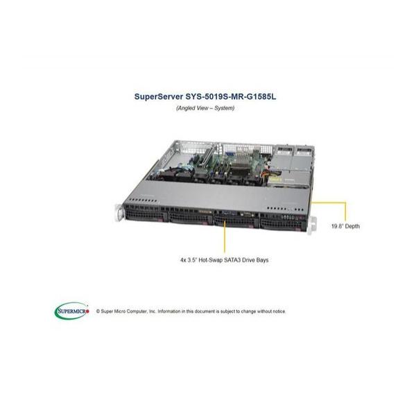 Серверная платформа Supermicro SYS-5019S-MR-G1585L