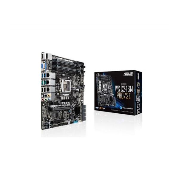 Материнская плата Asus WS C246M PRO/SE mATX LGA 1151v2, WS C246M PRO/SE