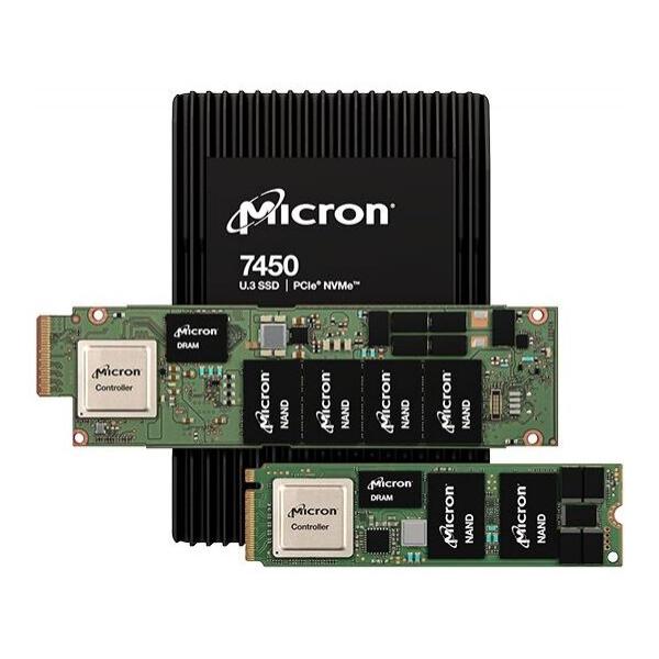 SSD диск для сервера Micron 7450 Pro 480Gb NVMe PCIe Gen4 M.2 MTFDKBA480TFR