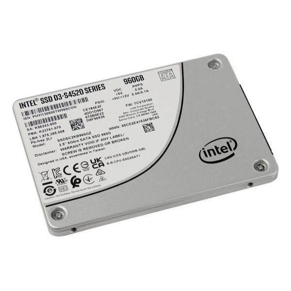 Накопитель SSD для сервера Intel DC D3-S4520 Series SATA 2,5" 960GB SSDSC2KB960GZ01