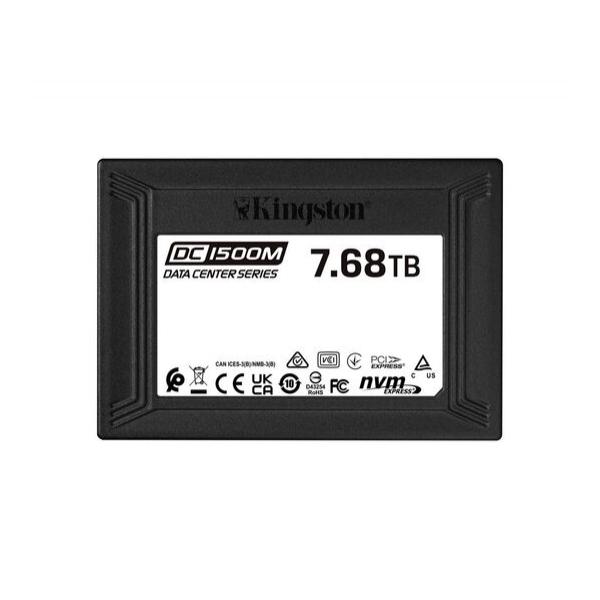 SSD диск для сервера Kingston DC1500M 7.68ТБ 2.5" U.2 NVMe PCIe 3.0 x4 TLC SEDC1500M/7680G