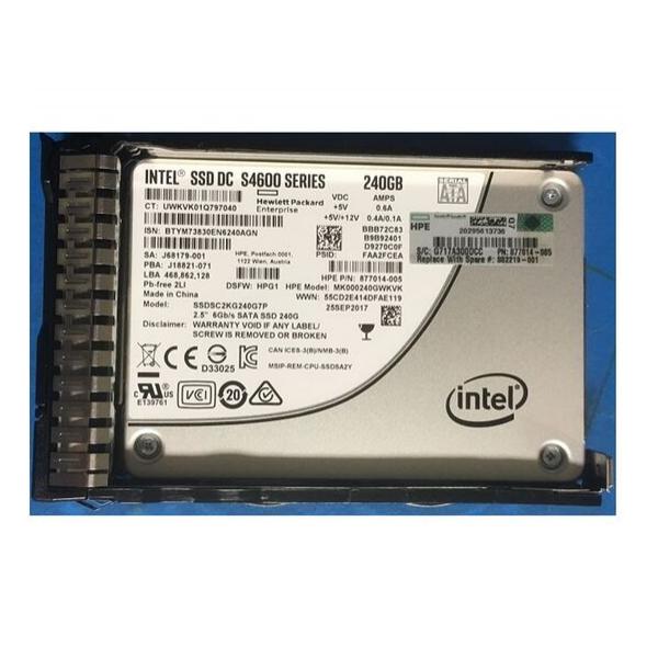 SSD диск для сервера HPE ProLiant Mixed Use 240ГБ 2.5" SATA 6Gb/s 882219-001