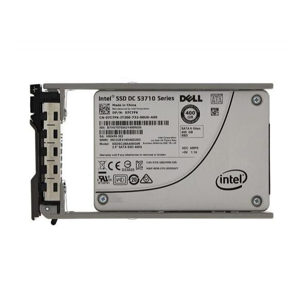 SSD диск для сервера Dell PowerEdge Write Intensive 400ГБ 2.5" SATA 6Gb/s MLC 7C7FK