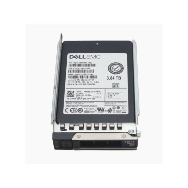 SSD диск для сервера Dell PowerEdge Read Intensive 3.84ТБ 2.5" SATA 6Gb/s TLC FYP5F