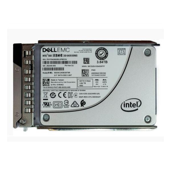 SSD диск для сервера Dell PowerEdge Read Intensive 3.84ТБ 2.5" SATA 6Gb/s TLC 1RHK2