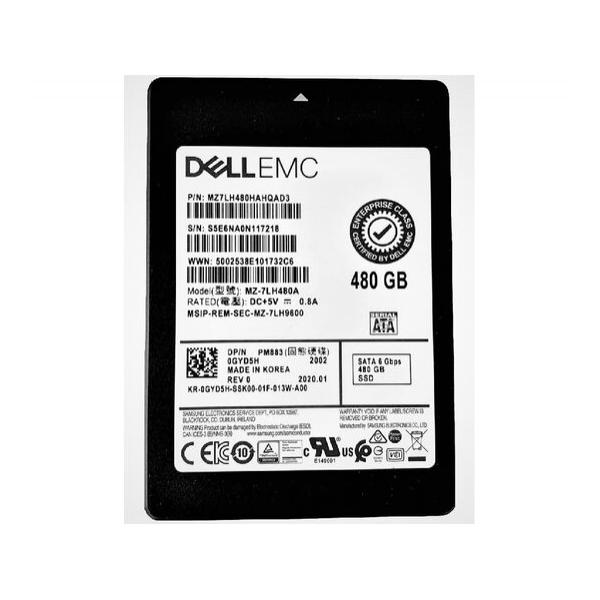 SSD диск для сервера Samsung PM883 480ГБ 2.5" SATA 6Gb/s TLC MZ-7LH480A