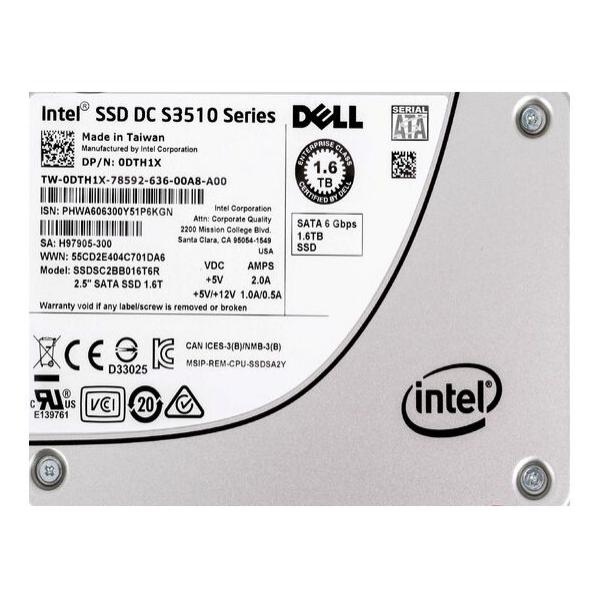 SSD диск для сервера Intel DC S3510 1.6ТБ 2.5" SATA 6Gb/s MLC SSDSC2BB016T6R