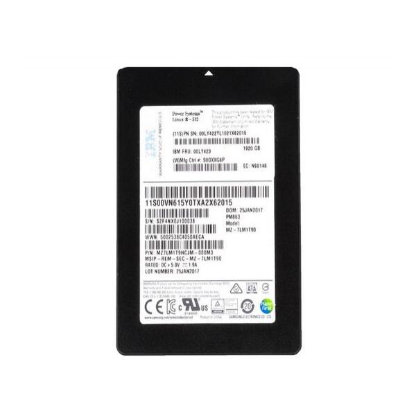 SSD диск для сервера IBM Enterprise SSD 1.92ТБ 2.5" SATA 6Gb/s TLC 00VN615