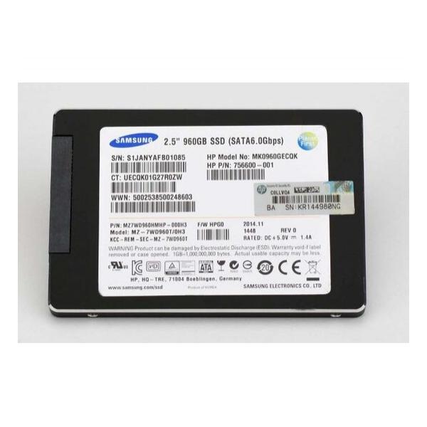 SSD диск для сервера Samsung SV843 960ГБ 2.5" SATA 6Gb/s MLC MZ7WD960HMHP-000H3