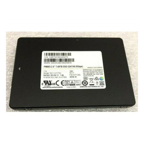 SSD диск для сервера Samsung PM883 7.68ТБ 2.5" SATA 6Gb/s TLC MZ-7LH7T60