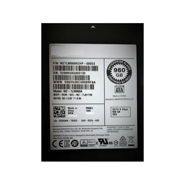 SSD диск для сервера Samsung PM863 960ГБ 2.5" SATA 6Gb/s TLC MZ7LM960HCHP-000D3