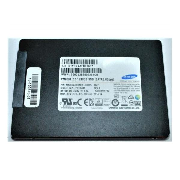 SSD диск для сервера Samsung PM853T 240ГБ 2.5" SATA 6Gb/s TLC MZ7GE240HMGR-00005