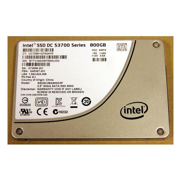 SSD диск для сервера Intel DC S3700 800ГБ 2.5" SATA 6Gb/s MLC SSDSC2BA800G3P