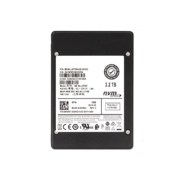 SSD диск для сервера Samsung PM1725b 3.2ТБ 2.5" U.2 NVMe PCIe 3.0 x4 TLC MZWLL3T2HAJQ-000D3