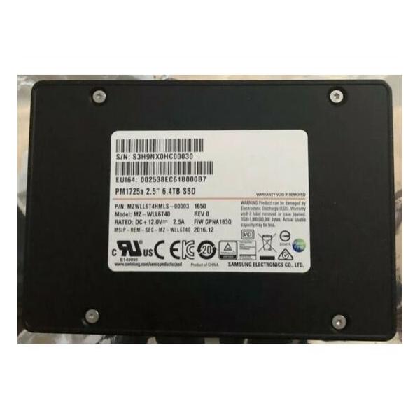 SSD диск для сервера Samsung PM1725a 6.4ТБ 2.5" U.2 NVMe PCIe 3.0 x4 TLC MZ-WLL6T40