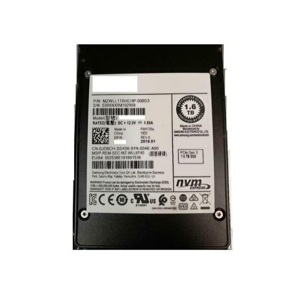 SSD диск для сервера Samsung PM1725a 1.6ТБ 2.5" U.2 NVMe PCIe 3.0 x4 TLC MZWLL1T6HEHP-000D3