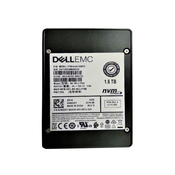 SSD диск для сервера Samsung PM1725b 1.6ТБ 2.5" U.2 NVMe PCIe 3.0 x4 TLC MZWLL1T6HAJQ-000D3