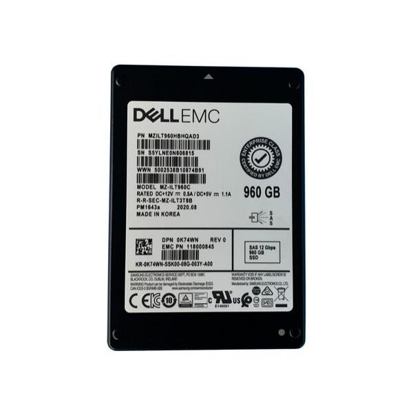 SSD диск для сервера Samsung PM1643a 960ГБ 2.5" SAS 12Gb/s TLC MZILT960HBHQAD3