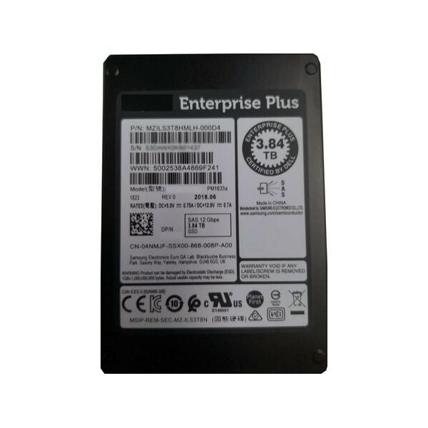 SSD диск для сервера Samsung PM1633a 3.84ТБ 2.5" SAS 12Gb/s TLC MZILS3T8HMLH-000D4