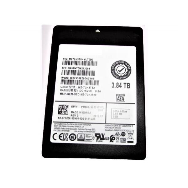 SSD диск для сервера Samsung PM883 3.84ТБ 2.5" SATA 6Gb/s TLC MZ7LH3T8HMLT0D3