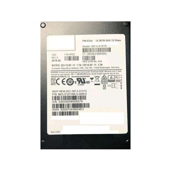 SSD диск для сервера Samsung PM1633a 15.36ТБ 2.5" SAS 12Gb/s TLC MZILS15THMLS-000H3