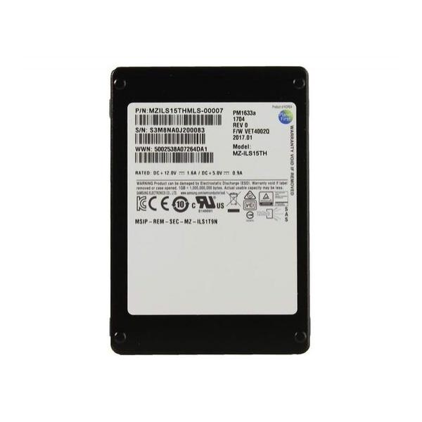 SSD диск для сервера Samsung PM1633a 15.36ТБ 2.5" SAS 12Gb/s TLC MZILS15THMLS-00007