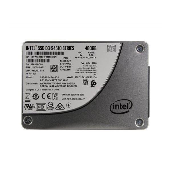 SSD диск для сервера Intel D3-S4510 480ГБ 2.5" SATA 6Gb/s TLC SSDSC2KB480G8