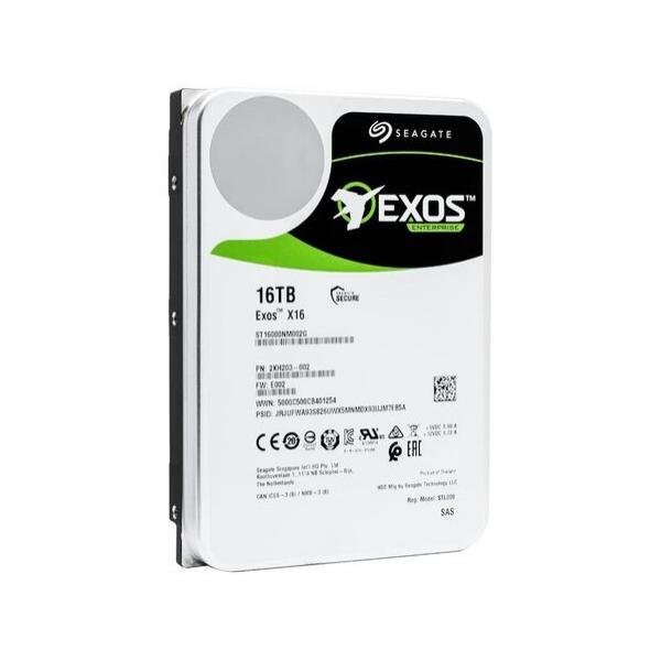 Жесткий диск для сервера Seagate Exos X16 SAS NL (12Gb/s) 3.5" 16TB, ST16000NM002G