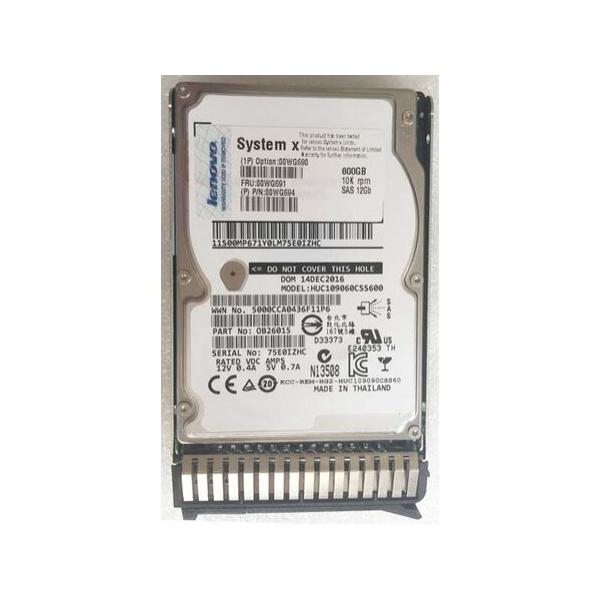 Жесткий диск для сервера IBM 600ГБ SAS 2.5" 10000 об/мин, 12 Gb/s, 00WG692