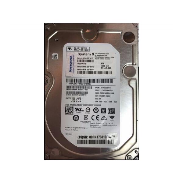 Жесткий диск для сервера IBM 6ТБ SATA 3.5" 7200 об/мин, 6 Gb/s, 00FN174