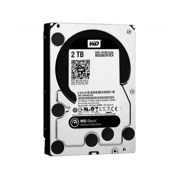 Жесткий диск для сервера WD 2ТБ SATA 3.5" 7200 об/мин, 6 Gb/s, WD2003FZEX