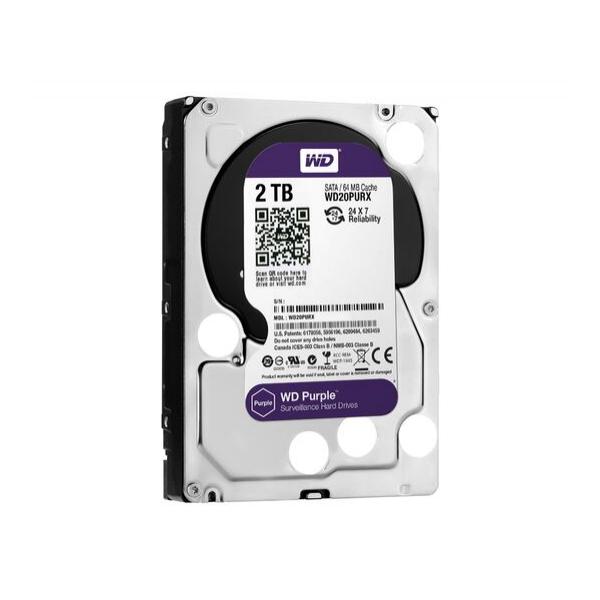 Жесткий диск для сервера WD 2ТБ SATA 3.5" IntelliPower, 6 Gb/s, WD20PURX