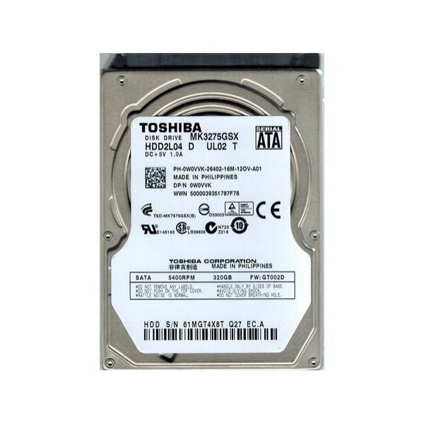 Жесткий диск для сервера Toshiba 320ГБ SATA 2.5" 5400 об/мин, 3 Gb/s, HDD2L04