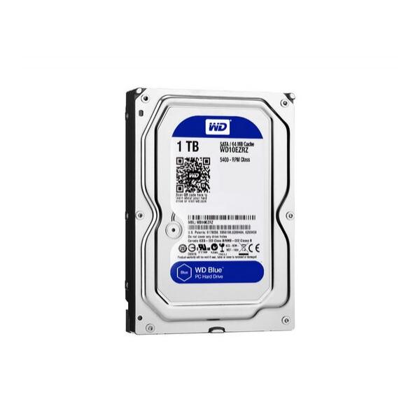 Жесткий диск для сервера WD 1ТБ SATA 3.5" 5400 об/мин, 6 Gb/s, WD10EZRZ