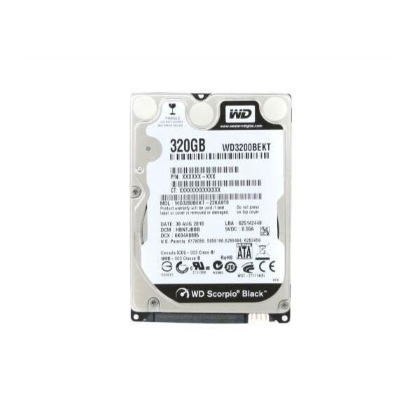 Жесткий диск для сервера WD 320ГБ SATA 2.5" 7200 об/мин, 3 Gb/s, WD3200BEKT