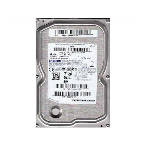 Жесткий диск для сервера Samsung 320ГБ SATA 3.5" 7200 об/мин, 3 Gb/s, HD321HJ